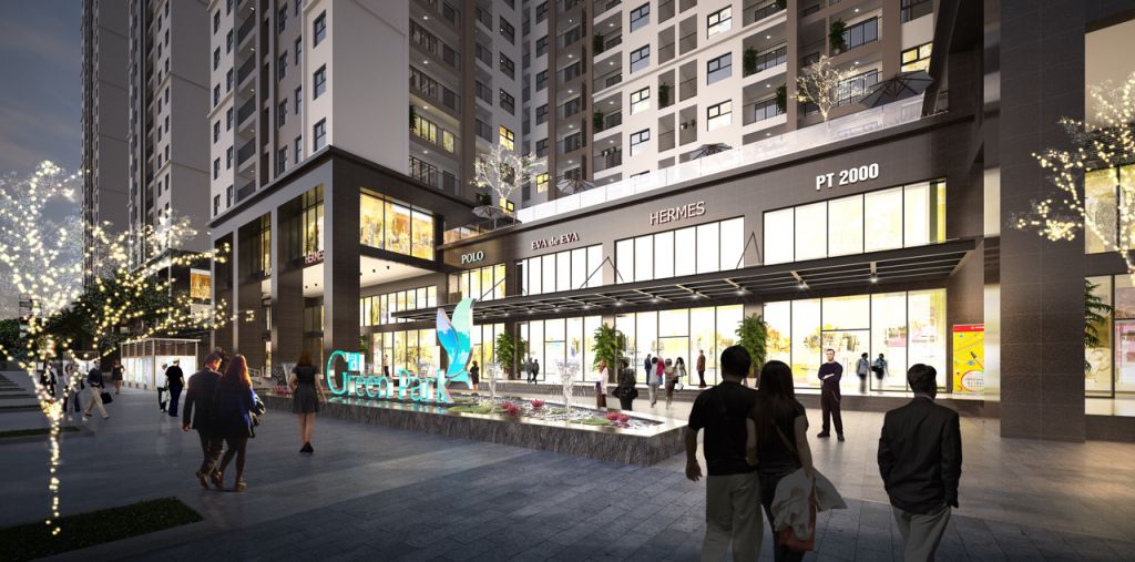 Trung tâm thương mại chân đế Phương Đông Green Park