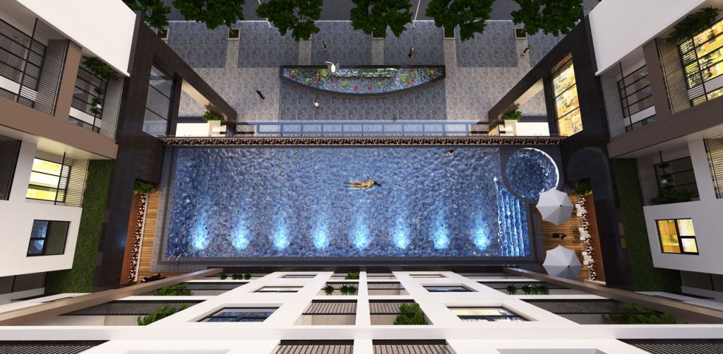 Bể bơi và bể vầy trẻ nhỏ