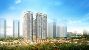 Toàn cảnh chung cư Sunshine Garden liền kề với Times City