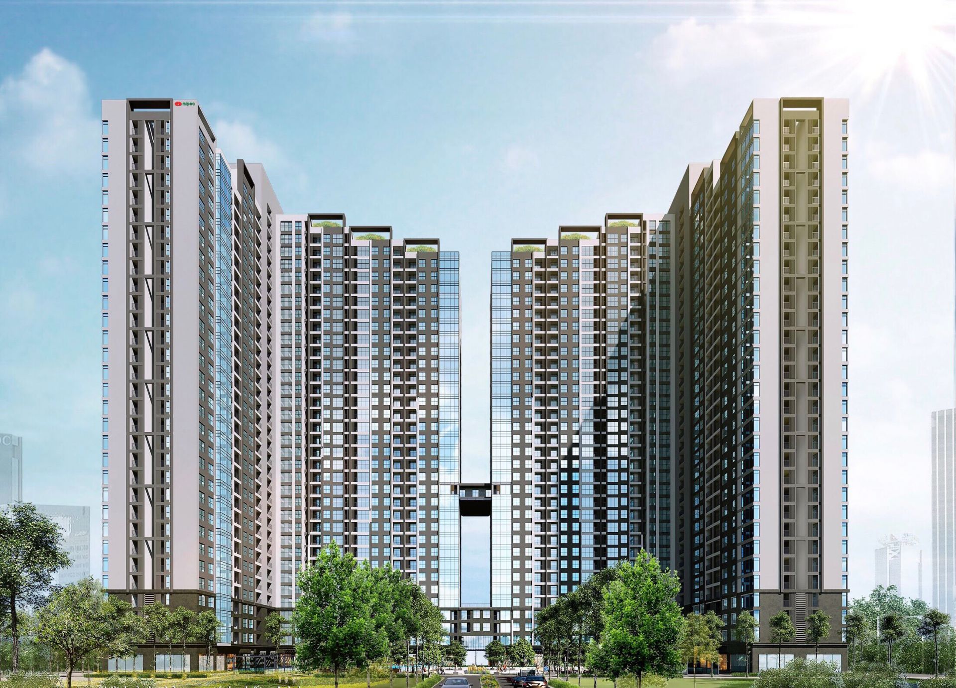 Mặt chính Dự án Mipec Rubik 360 Xuân Thủy