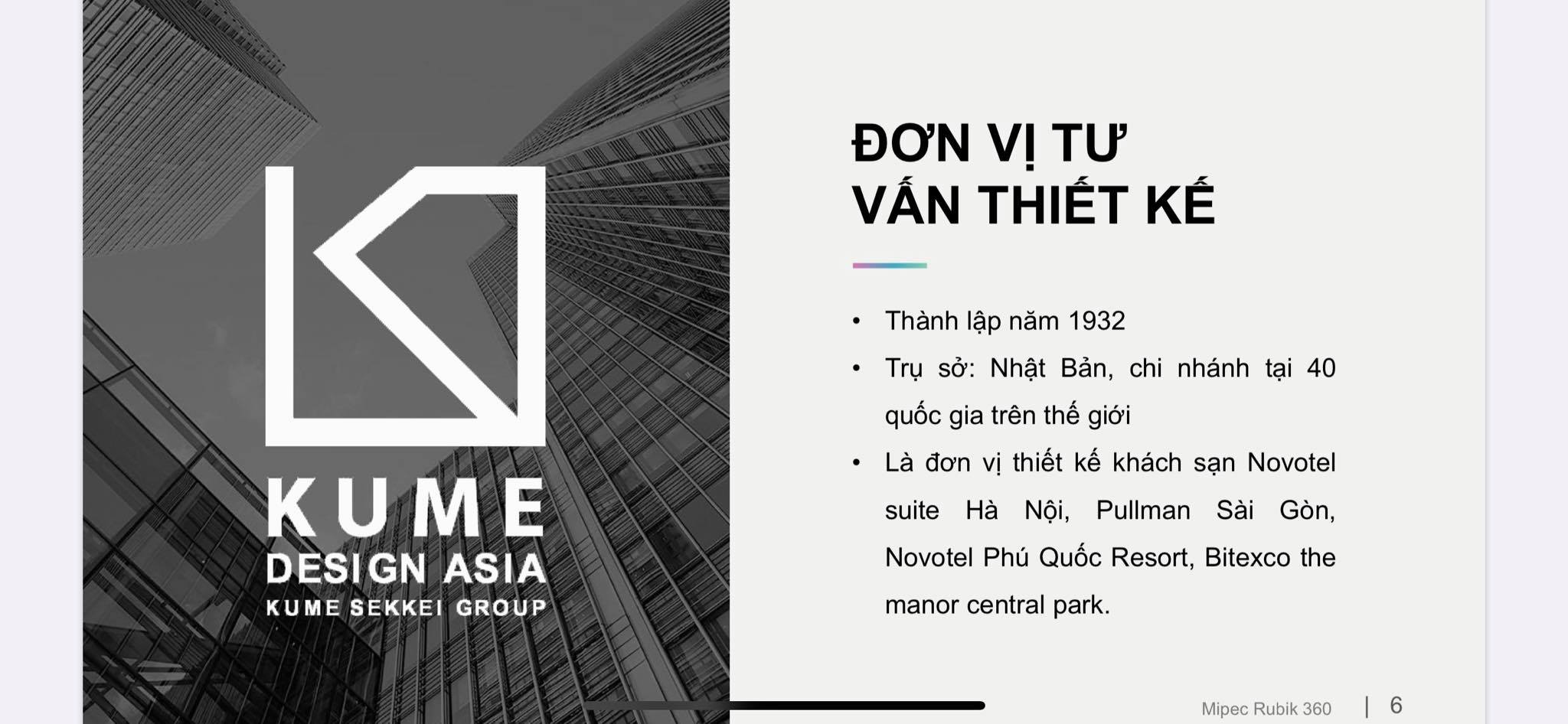 Dự án Mipec Rubik 360 Xuân Thủy thiết kế bởi Kume Design Asia - Japan lừng danh