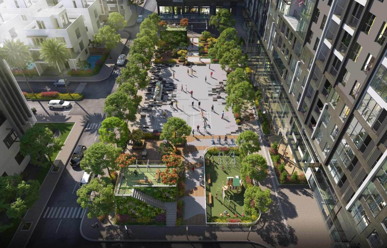 Quảng trường Trung tâm Dự án Mipec Rubik 360 Xuân Thủy